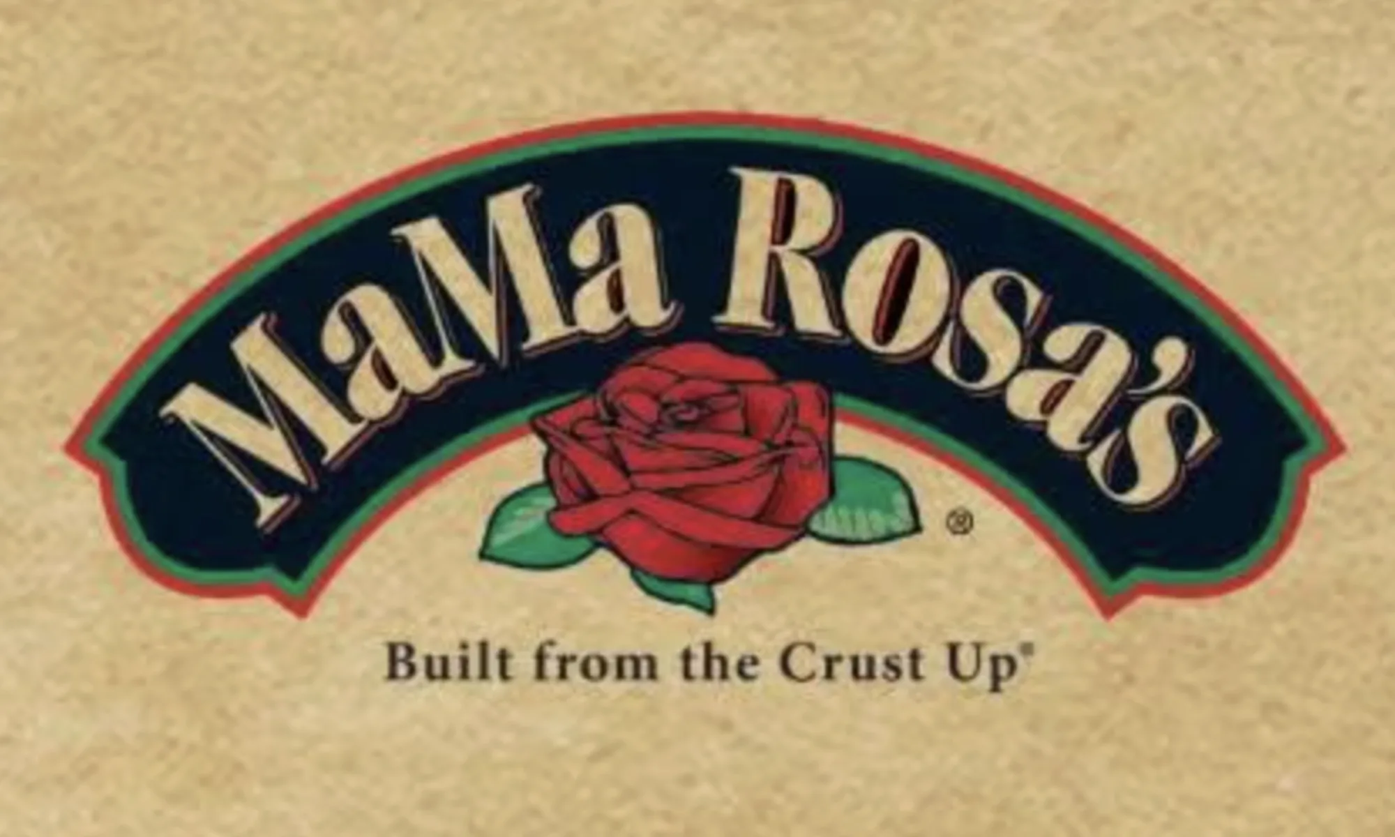 Vintage Mama Rosa's Pizza packaging on a grocery shelf