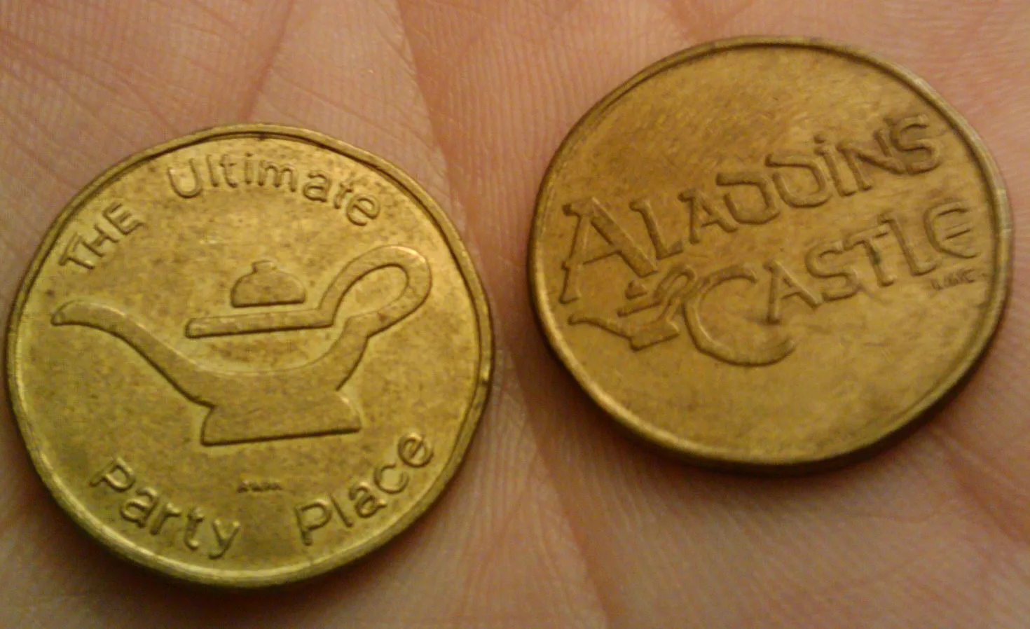 Aladdin's Castle arcade tokens